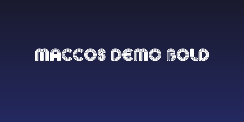 MACCOS Demo Bold Social Header