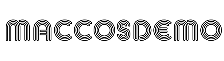 MACCOS Demo Font