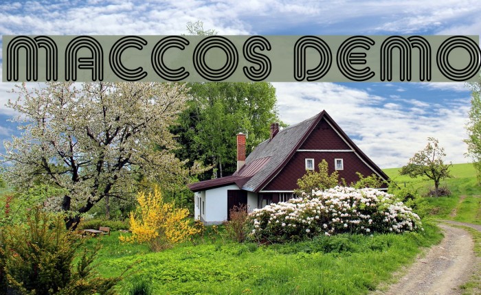 MACCOS Demo Font examples