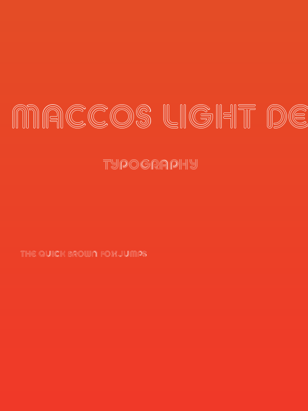 MACCOS LIGHT Demo Poster