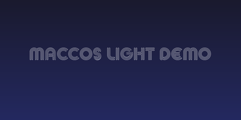 MACCOS LIGHT Demo Social Header