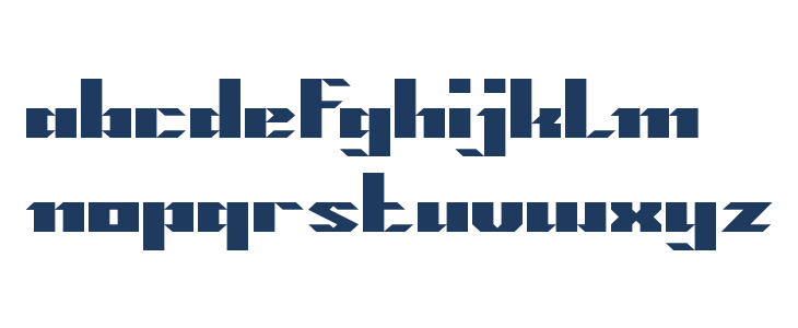 MACHINE GUN Lowercase