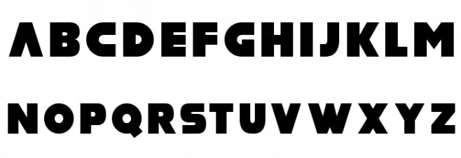 MAD hacker Font Litere mari