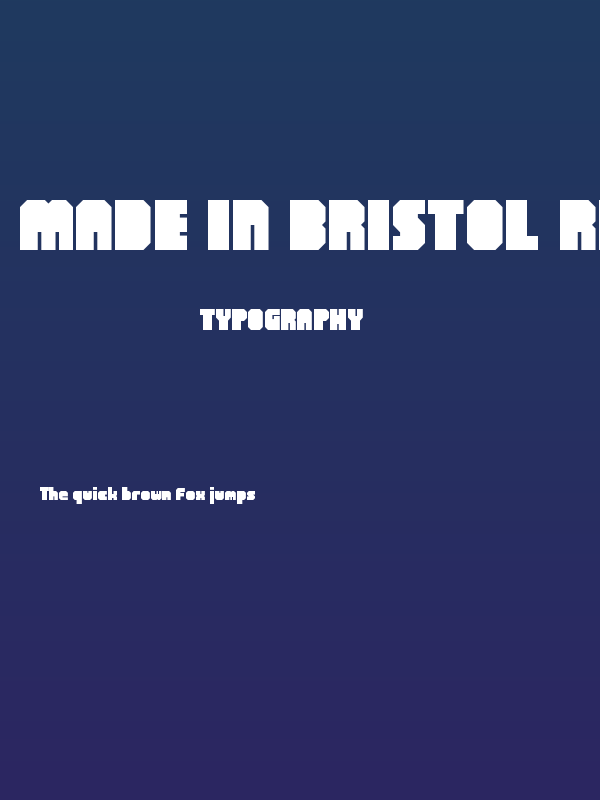MADE IN BRISTOL Regular Poster