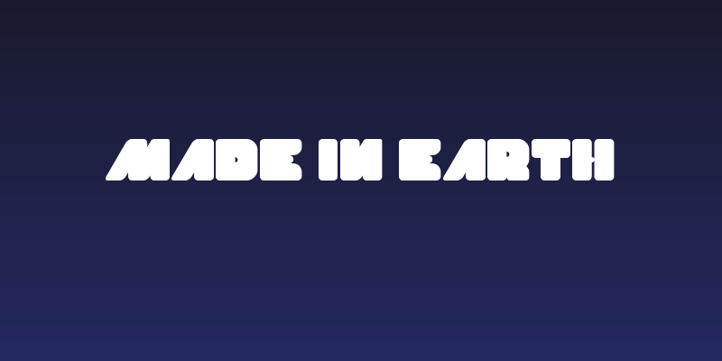 MADE IN EARTH Social Header
