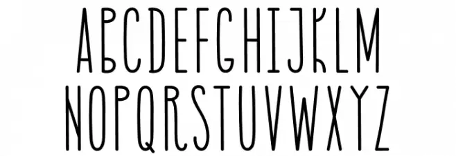 MADEBarista Schriftart Groß