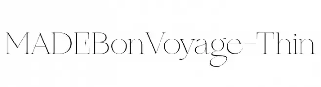 MADEBonVoyage-Thin  تنزيل الخطوط