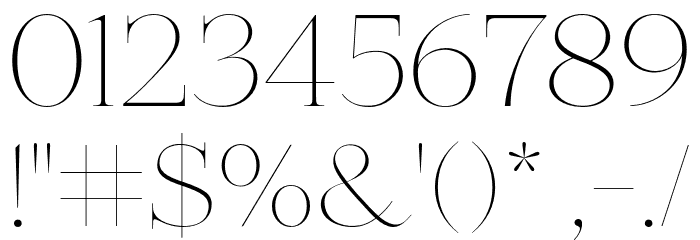 MADEBonVoyage-Thin Font OTHER CHARS