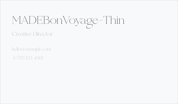 MADEBonVoyage-Thin Business Card