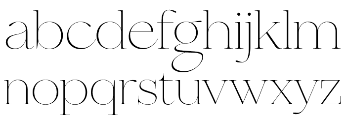 MADEBonVoyage-Thin Font LOWERCASE