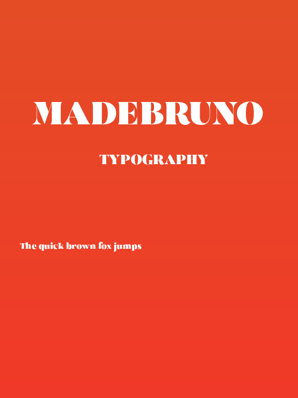 MADEBruno Poster