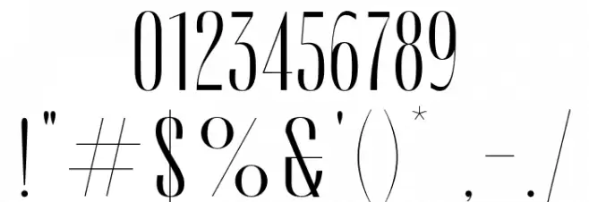 MADECannes Font OTHER CHARS