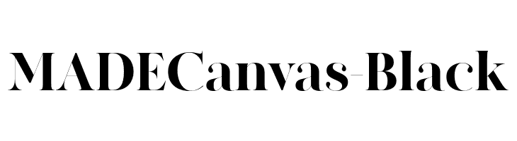 MADECanvas-Black  Descarca Fonturi Gratis