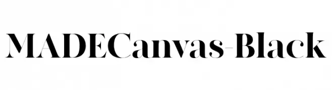 MADECanvas-Black  Frei Schriftart Herunterladen