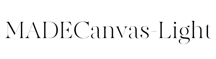 MADECanvas-Light  font caratteri gratis