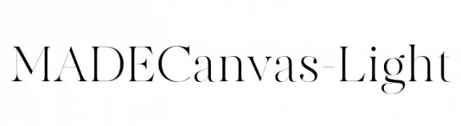 MADECanvas-Light  Frei Schriftart Herunterladen