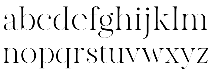 MADECanvas-Light Font LOWERCASE