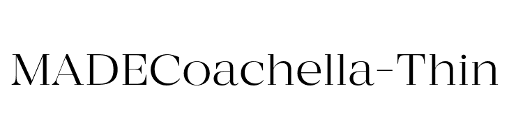 MADECoachella-Thin  les polices de caractères gratuit tlcharger