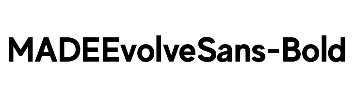 MADEEvolveSans-Bold  Frei Schriftart Herunterladen