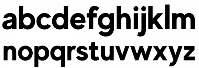 MADEEvolveSans-Bold Schriftart Kleinbuchstaben