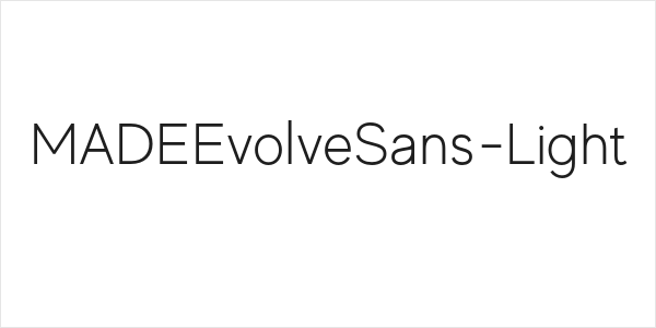 MADEEvolveSans-Light Logo