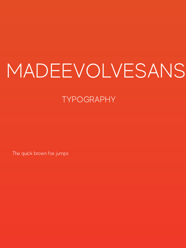 MADEEvolveSans-Light Poster