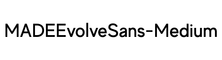 MADEEvolveSans-Medium  Frei Schriftart Herunterladen