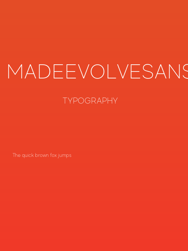MADEEvolveSans-Thin Poster