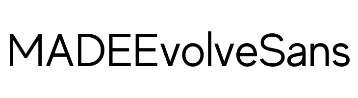 MADEEvolveSans  les polices de caractères gratuit tlcharger