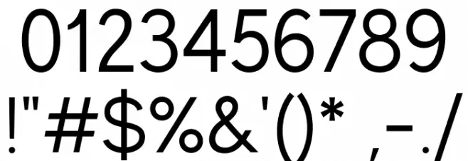 MADEEvolveSans Font OTHER CHARS