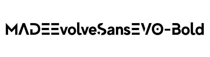 MADEEvolveSansEVO-Bold  Free Fonts Download