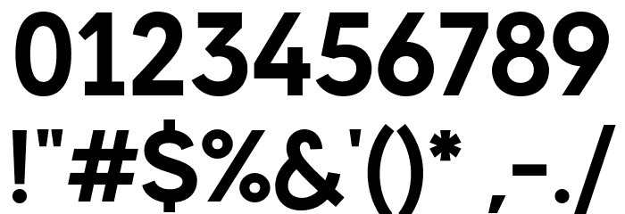MADEEvolveSansEVO-Bold Font OTHER CHARS
