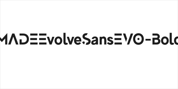 MADEEvolveSansEVO-Bold Logo