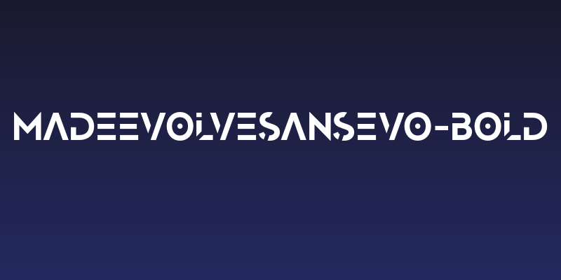 MADEEvolveSansEVO-Bold Social Header
