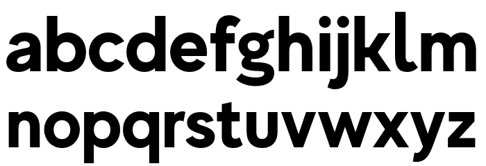 MADEEvolveSansEVO-Bold Font LOWERCASE