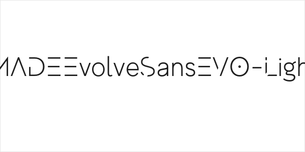 MADEEvolveSansEVO-Light Logo