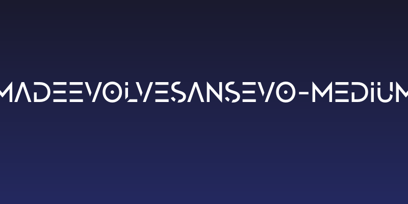MADEEvolveSansEVO-Medium Social Header