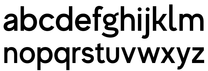 MADEEvolveSansEVO-Medium Font LOWERCASE