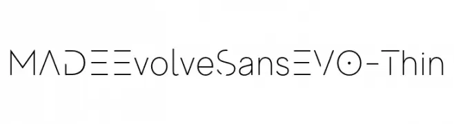 MADEEvolveSansEVO-Thin  Frei Schriftart Herunterladen