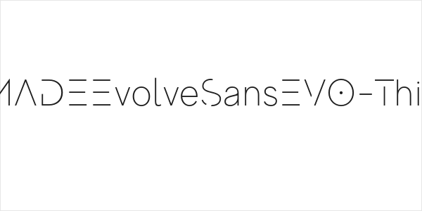 MADEEvolveSansEVO-Thin Logo