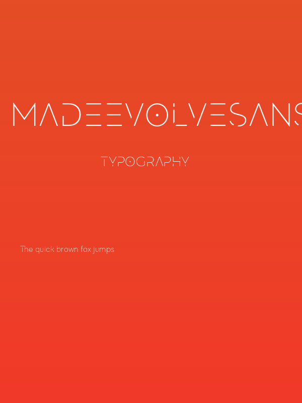 MADEEvolveSansEVO-Thin Poster