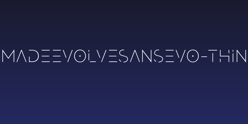 MADEEvolveSansEVO-Thin Social Header