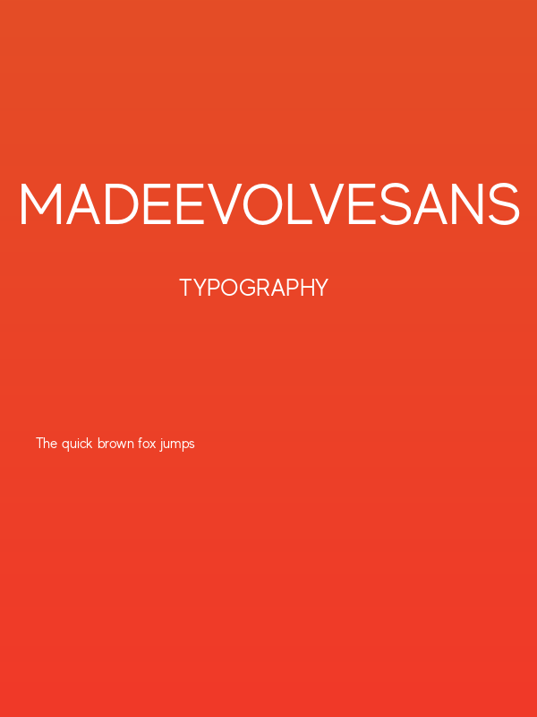 MADEEvolveSans Poster