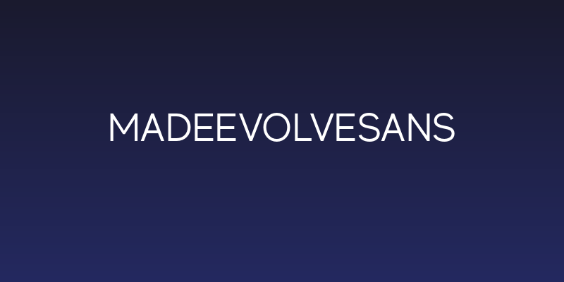 MADEEvolveSans Social Header