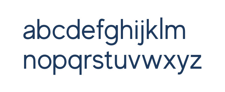 MADEEvolveSans Lowercase