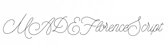 MADEFlorenceScript  Frei Schriftart Herunterladen