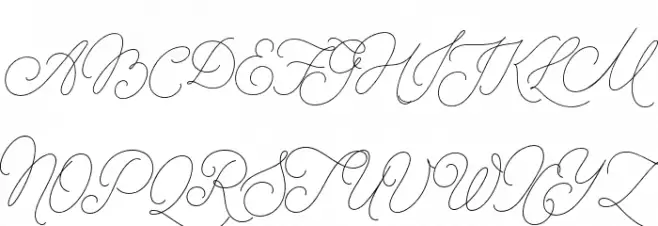 MADEFlorenceScript 字体 大写