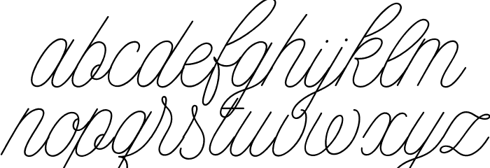 MADEFlorenceScript Font LOWERCASE