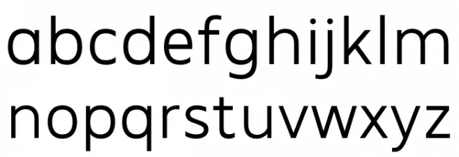 MADEFutureX-Light Schriftart Kleinbuchstaben