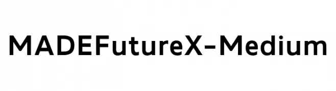 MADEFutureX-Medium  Frei Schriftart Herunterladen